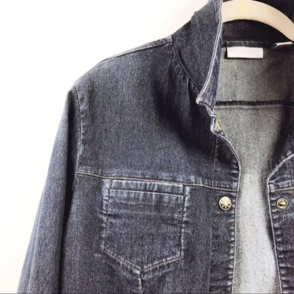 Halogen Blue Denim Jean Jacket - Picture 3 of 7